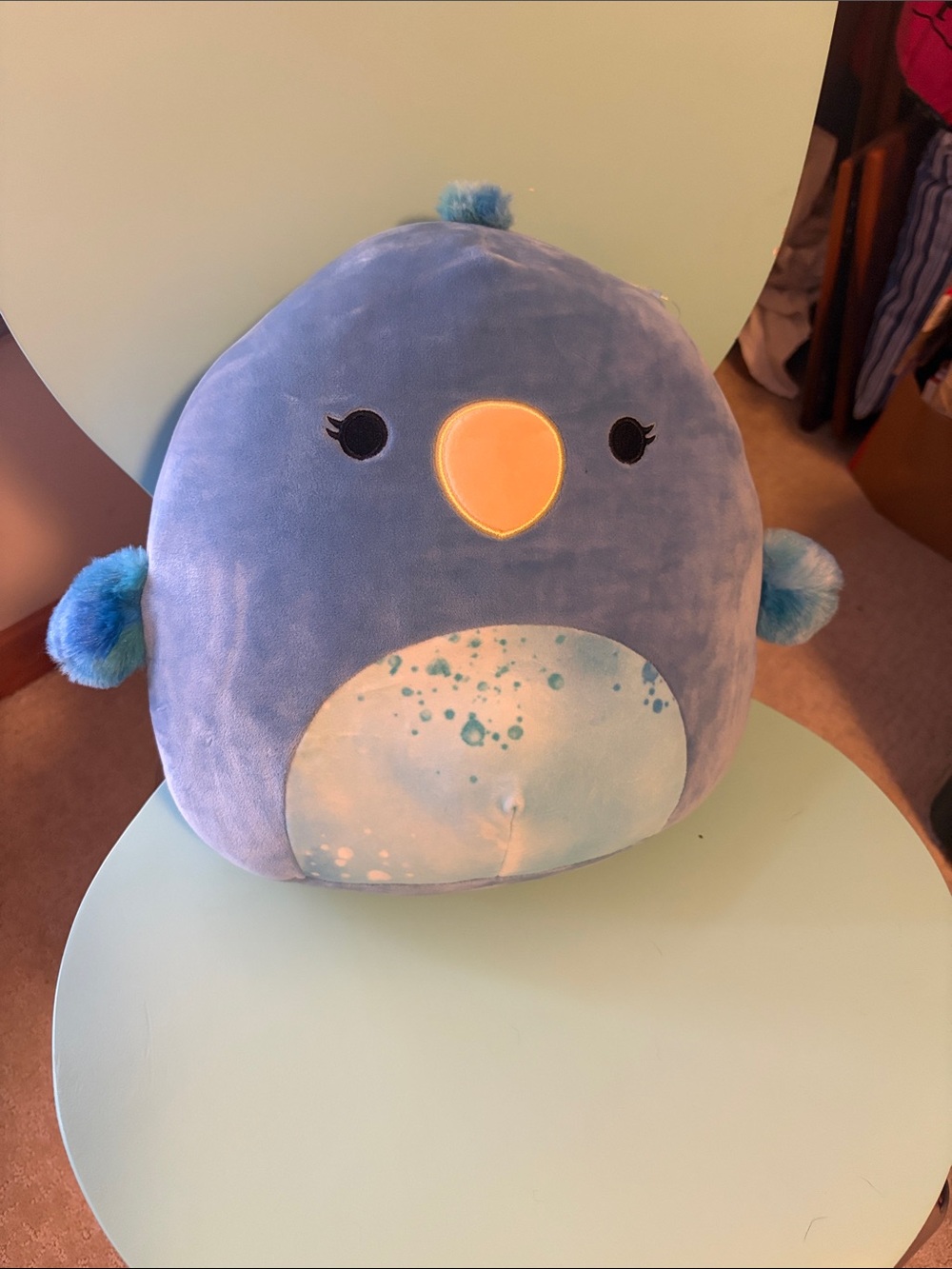 Squishmallows Zipp the blue parrot 11”